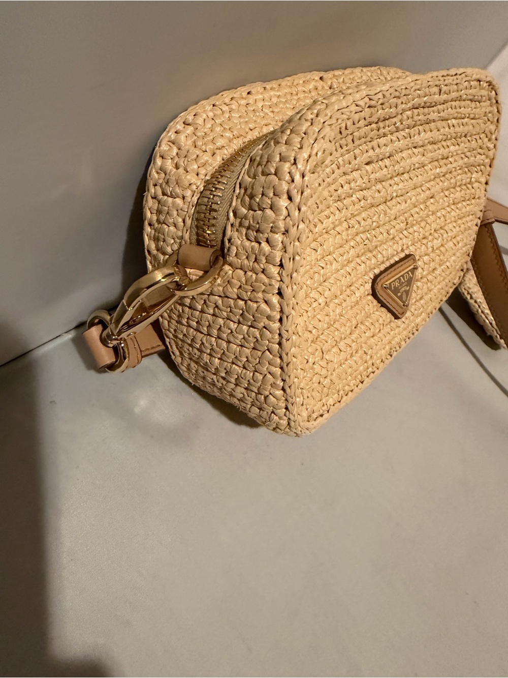 PRADA Crochet Brique crossbody bag - Picture 7 of 14